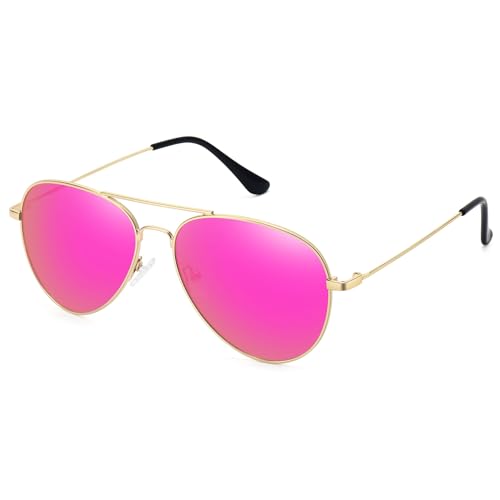 WOWSUN Classic Polarized Aviator Sunglasses for Women Men