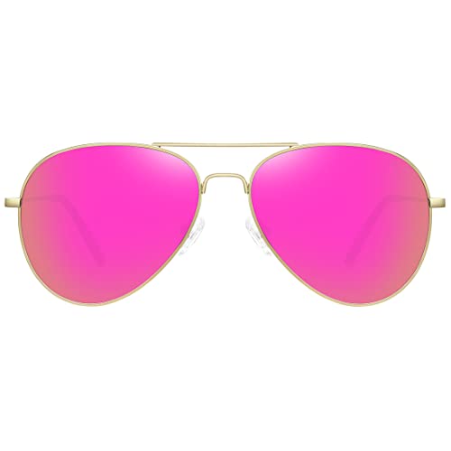 WOWSUN Classic Polarized Aviator Sunglasses for Women Men