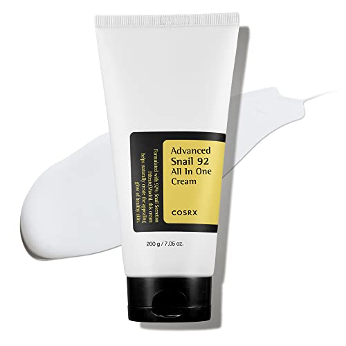 COSRX Snail Mucin 92% Moisturizer, Daily Repair Face Gel Cream Tube Type for Dry, Sensitive Skin, Not Tested on Animals, No Parabens, No Sulfates, No Phthalates, Korean Skincare (7.05Fl Oz / 200g)