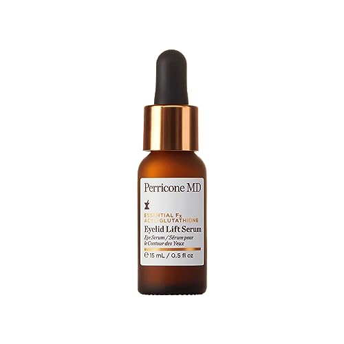 Perricone MD Essential Fx Acyl-Glutathione Eyelid Lift Serum | Lightweight Eye Serum | Corrects the look of creases, crepiness and drooping, Diminishes appearance of under-eye circles and darkness