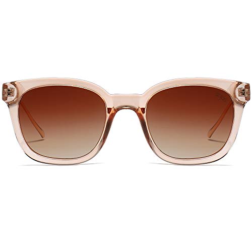 SOJOS Classic Square Polarized Sunglasses for Women Men Retro Trendy UV400 Sunnies SJ2050