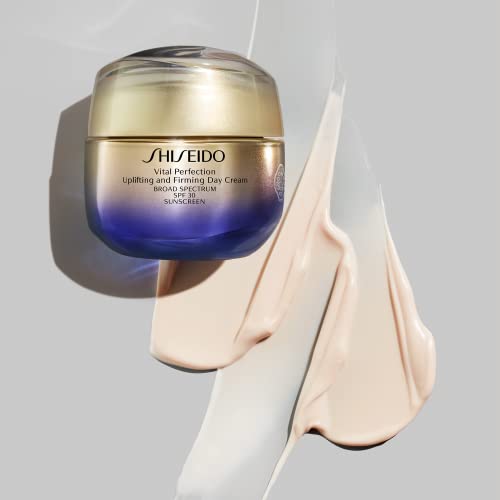 Shiseido Vital Perfection Uplifting and Firming Day Cream SPF 30-50 mL - Broad-Spectrum SPF 30 Anti-Aging Moisturizer - Visibly Lifts, Firms & Improves Appearance of Fine Lines & Wrinkles