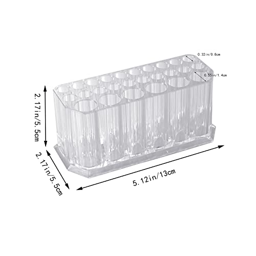 Acrylic Makeup Brush Holder Organizer, Clear Brushes Beauty Organizers and Cosmetic Display Storage Box for Vanity Desktop Bathroom Countertop