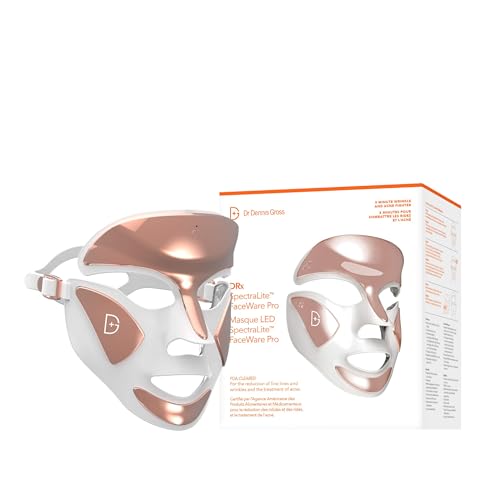 Dr. Dennis Gross DRx SpectraLite Dpl FaceWare Pro: Smooths Full Face Fine Lines and Wrinkles, Firms Skin, Prevents Acne Flare-Ups, and Reduces Redness and Irritation (White)