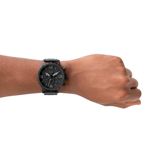 Fossil Nate Men's Watch with Oversized Chronograph Watch Dial and Stainless Steel or Leather Band