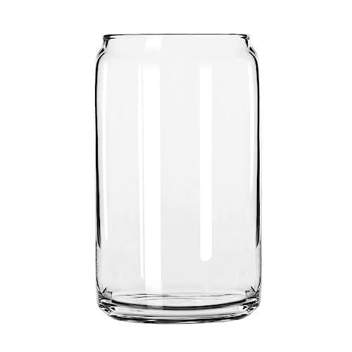 Libbey Glass Can (Set of 24), Clear, 16 fluid ounces