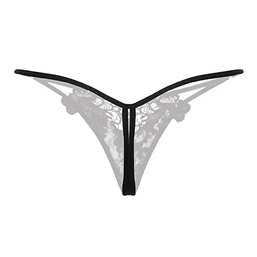 Women Sexy Floral Y-Back G-String Panties