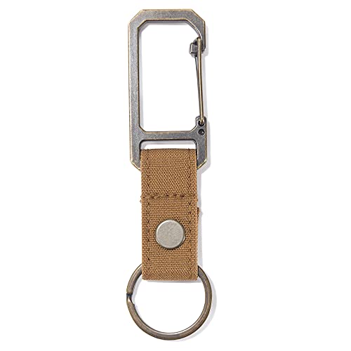 Carhartt Unisex Nylon Duck Key Keeper Durable Keychain with Self-Locking Clip