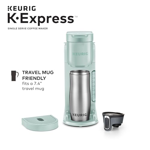 Keurig K-Express Coffee Maker, Single Serve K-Cup Pod Coffee Brewer, Mint