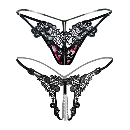 Women Sexy Floral Y-Back G-String Panties