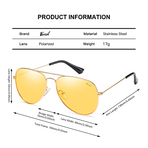 Aviator Sunglasses for Men Women Mirrored Lens UV400 Protection Lightweight Polarized Aviators Sunglasses