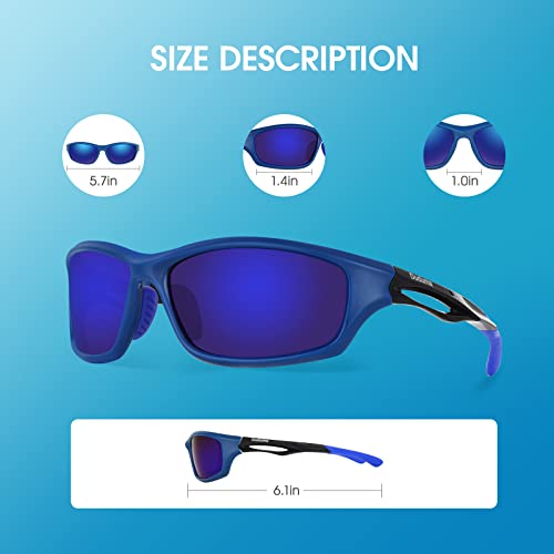 Duduma Polarized Sports Sunglasses for Men Women Running Cycling Fishing Golf Driving Shades Sun Glasses Tr90