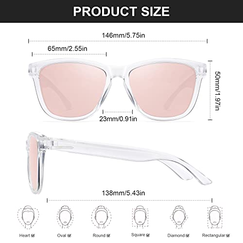 Sunglasses Womens Men Classic Retro Polarized Sunglasses Trendy Vintage Sun Glasses UV400 Protection