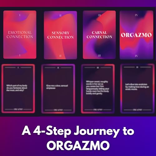 Orgazmo - Romantic Game for Couples - 200 Spicy Dares & Questions to Spice Up Your Relationship - Couples Games, Adult Card Game - Great for Date Nights, Anniversaries, Valentine's Day & Couples Gifts