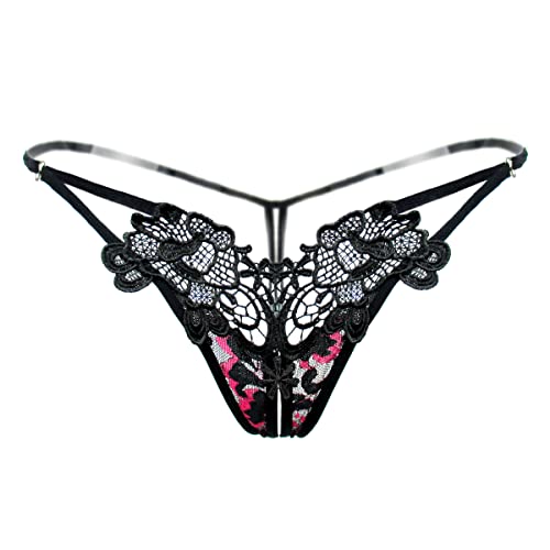 Women Sexy Floral Y-Back G-String Panties