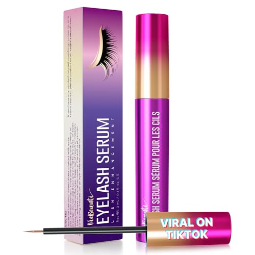 VieBeauti Premium Eyelash Growth Serum: Lash Enhancing Serum with Advanced Formula to Boost Longer Fuller and Thicker Luscious Lashes 0.1 Fl. Oz., Purple