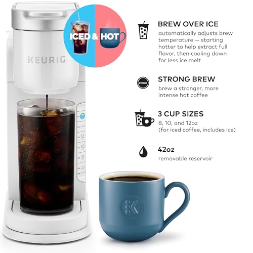 Keurig K-Iced Single Serve Coffee Maker - Brews Hot and Cold - White