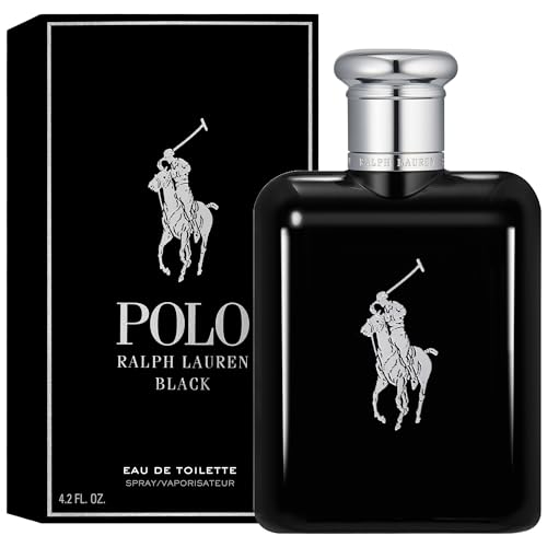 Ralph Lauren - Polo Black - Eau de Toilette - Men's Cologne - Woody & Fresh - With Patchouli, Sandalwood, and Mandarin - Medium Intensity