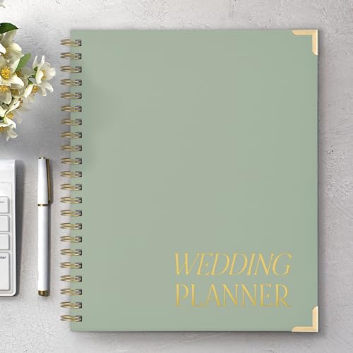 Beautiful Wedding Planner Book and Organizer - Perfect for Detailed Planning Of Your Big Day - Unique Engagement Gift for Newly Engaged Couples, Future Brides and Grooms