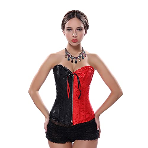 Waist Trainer for Women Corset Cincher Body Shaper Girdle Trimmer with Steel Bones Extender