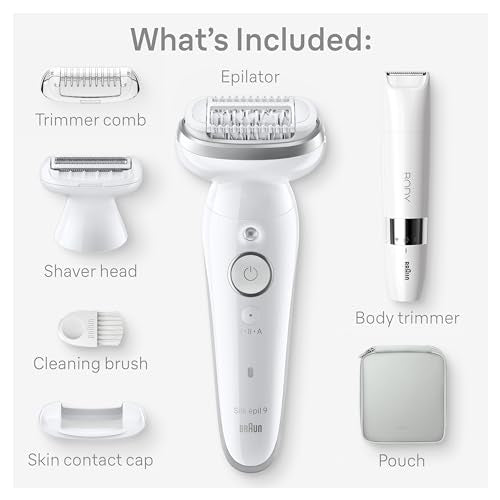 Braun Silk-épil 9 Epilator, Wet & Dry, Lasting Smooth Skin, SE9-441