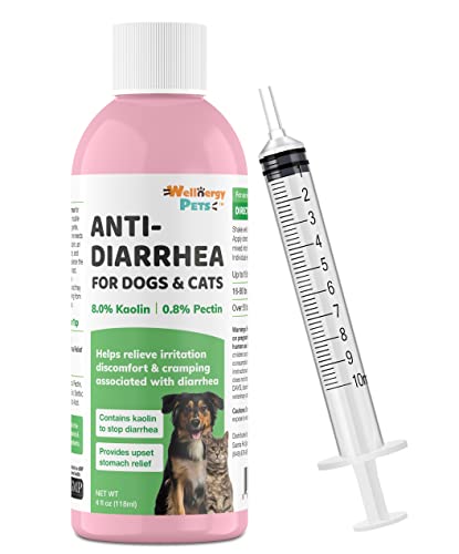 Anti-Diarrhea for Dogs & Cats (4 oz Liquid)(Syringe Included)