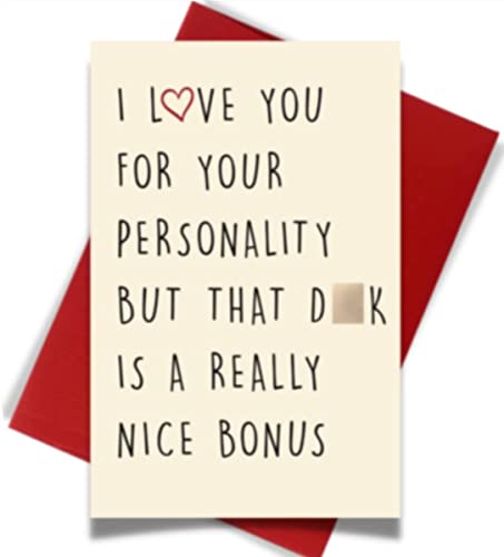 Cheerin Greeting Card with Envelope - Funny Cards for Him - Hilarious Birthday Cards for Men - Romantic Anniversary Cards for Boyfriend, Husband