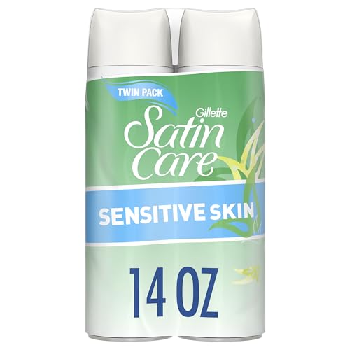 Gillette Venus Satin Care Sensitive Skin Shave Gel for Women 7 ounce, 2 count