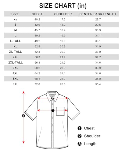 J.VER Men's Cotton Linen Short Sleeve Shirts Casual Lightweight Button Down Shirts Vacation Beach Summer Tops with Pocket