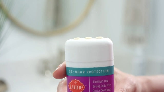 Lume Whole Body Deodorant - Invisible Cream Stick - 72 Hour Odor Control - Aluminum Free, Baking Soda Free, Skin Safe - 2.2 Ounce (Pack of 2) (Unscented)