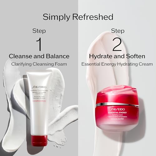 Shiseido Essential Energy Hydrating Cream mL - Visibly Reduces the Look of Pores & Fine Lines With Hyaluronic Acid 24-Hour Hydration Vegan All Skin Types