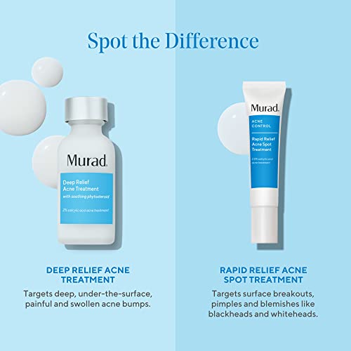 Murad Deep Relief Acne Treatment - Acne Control Max Strength 2% Salicylic Acid, Healing Treatment for Deep, Uncomfortable Cystic Acne, 1 Fl Oz