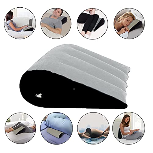 MISSTU Sex Toys Pillow Position Cushion Triangle Inflatable Ramp Furniture Couples Toy Positioning for Deeper Position Support Pillow Men Women Couples [Upgrade]