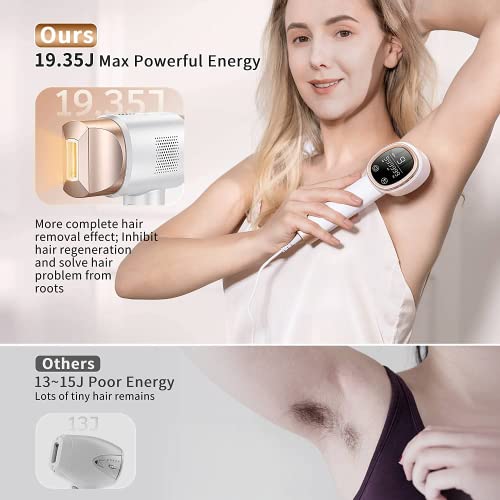 Aopvui IPL Laser Hair Removal for Women and Men, at-Home Permanent Hair Removal Device 999999 Flashes Hair Remover for Whole Body Use