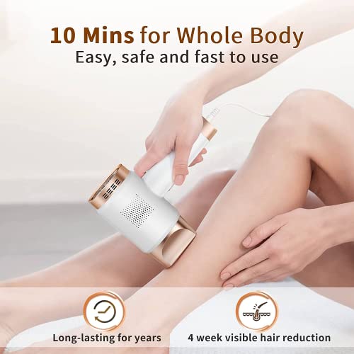 Aopvui IPL Laser Hair Removal for Women and Men, at-Home Permanent Hair Removal Device 999999 Flashes Hair Remover for Whole Body Use