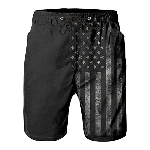 Mens Swim Trunks Quick Dry Board Shorts with Mesh Lining, Breathable Fit Hawaii Beach Shorts Swimwear Bathing Suits