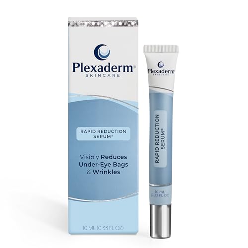 Plexaderm Rapid Reduction Eye Serum - Advanced Formula Anti Aging Visibly Reduces Under-Eye Bags, Wrinkles, Dark Circles, Fine Lines & Crow's Feet Instantly Instant Wrinkle Remover for Face