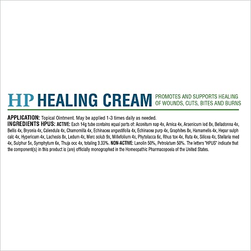 HomeoPet HP Healing Cream, Natural Support for Pet Wound Healing, Skin-Healing Cream for Dogs and Cats, 14 Grams