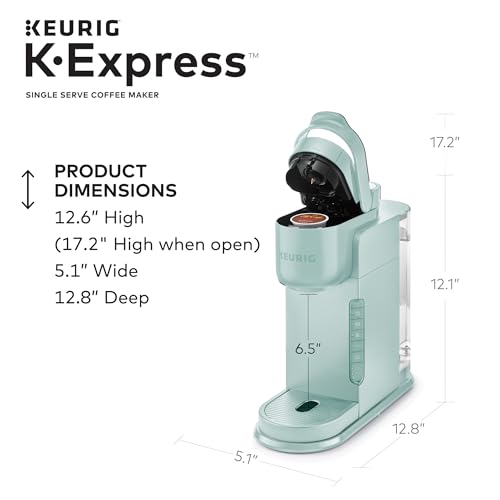 Keurig K-Express Coffee Maker, Single Serve K-Cup Pod Coffee Brewer, Mint