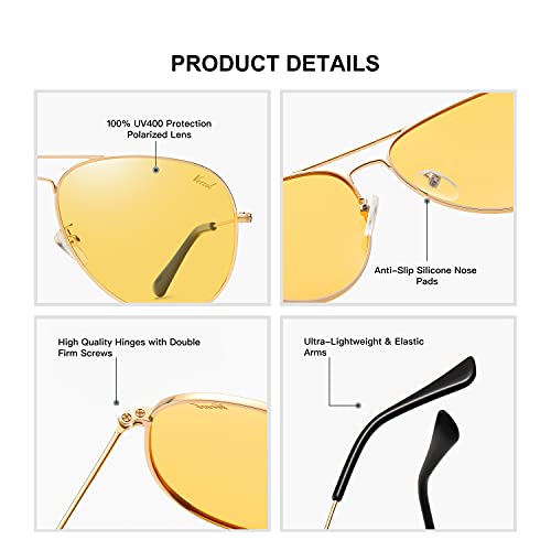 Aviator Sunglasses for Men Women Mirrored Lens UV400 Protection Lightweight Polarized Aviators Sunglasses