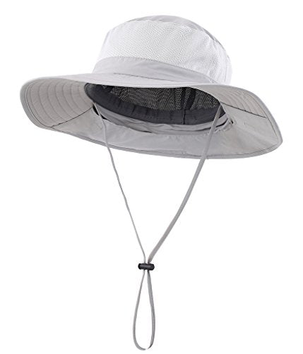 Home Prefer Outdoor UPF50+ Mesh Sun Hat Wide Brim Fishing Hat with Neck Flap