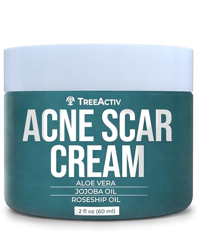 TreeActiv Acne Scar Treatment, 2 fl oz, Acne Scar Cream for Face, Gentle Acne Scars and Dark Spot Remover, Scar Lotion for Stretch Marks and Body Scars, Acne Scar Removal for All Skin Types, 500+ Uses