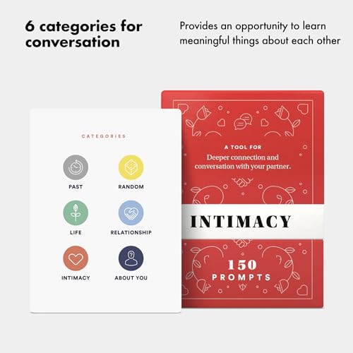 BestSelf Intimacy Deck 150 Relationship Building Conversation Cards Starters Couples Games, Meaningful Couples Card Game - Romantic Couples Strengthen Relationship cards, and Questions for Couples