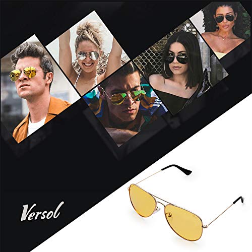 Aviator Sunglasses for Men Women Mirrored Lens UV400 Protection Lightweight Polarized Aviators Sunglasses