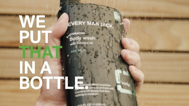 Every Man Jack Amber+Sandalwood Hydrating Mens Body Wash for All Skin Types-Cleanse, Nourish, and Hydrate Skin with Naturally Derived Ingredients-Paraben Free, Phthalate Free, Dye Free-24oz(Pack of 2)