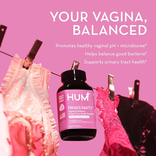 HUM Private Party Vaginal Probiotics for Women's pH Balance- Cranberry & Lactobacillus Blend -Womens Vaginal Health Supplement - Promote Healthy Vaginal Odor & Vaginal Flora - (30-Day Supply)