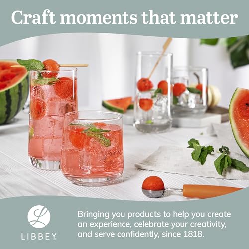 Libbey Ascent 16-Piece Tumbler and Rocks Glass Set