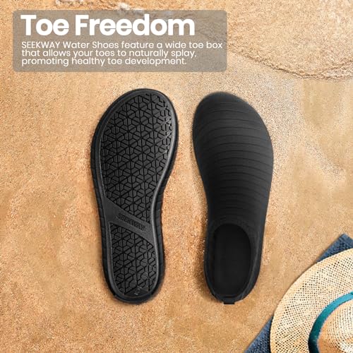 SEEKWAY Water Shoes Barefoot Aqua Socks Quick-Dry Non Slip Shoes for Beach Swim Pool River Boating Surf Women Men SK002