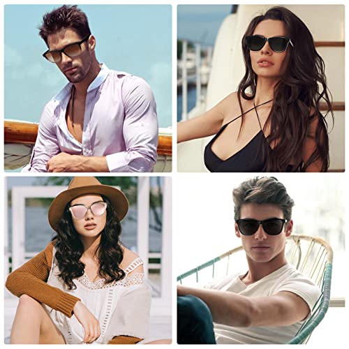 Sunglasses Womens Men Classic Retro Polarized Sunglasses Trendy Vintage Sun Glasses UV400 Protection