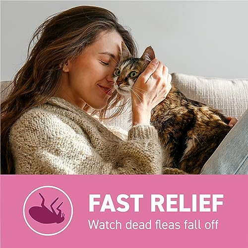 Capstar (nitenpyram) for Cats, Fast-Acting Oral Flea Treatment for Cats 2-25 lbs, Vet-Recommended Flea Medication Tablets Start Killing Fleas in 30 Minutes, 6 Doses